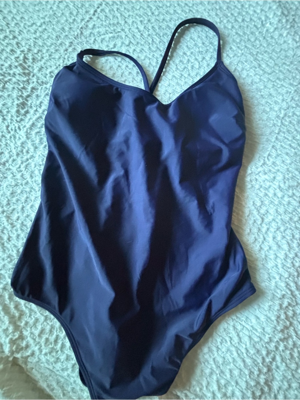 Cupshe Navy Blue One-Piece Swimsuit